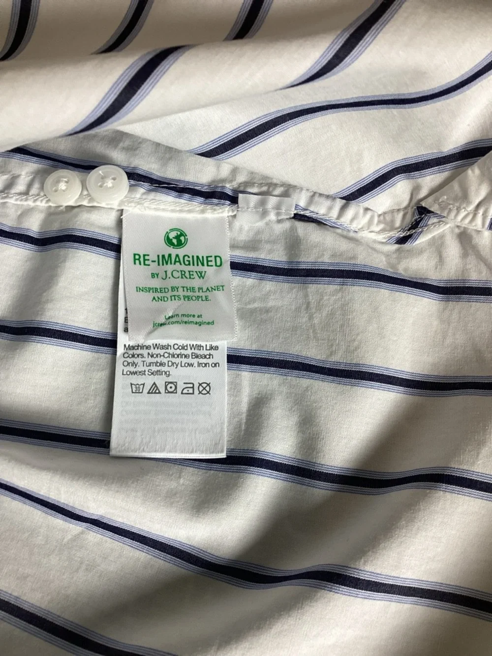 J. Crew Relaxed Fit Preppy Striped Shirt Size 8 Re-Imagined by J.  Crew - Picture 6 of 8